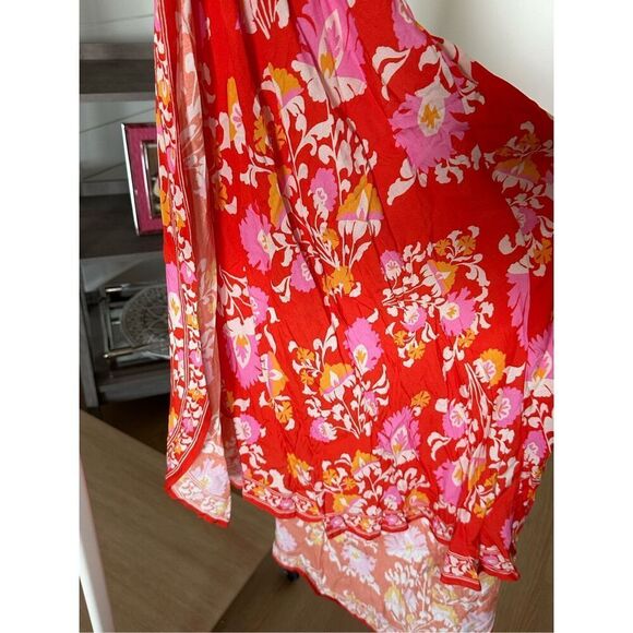 Flying Tomato peasant maxi dress Womens S Red Cottagecore Hippie‎ Boho - Picture 6 of 12